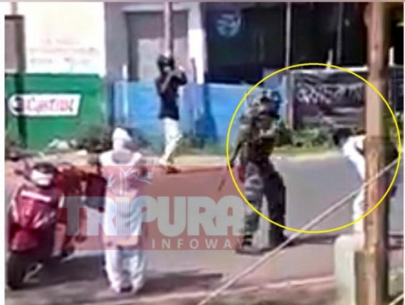 Tripura State Rifles (TSR) Jawan suspended for ‘excessive force’ in Lockdown Tripura State Rifles (TSR) Jawan suspended for ‘excessive force’ in Lockdown